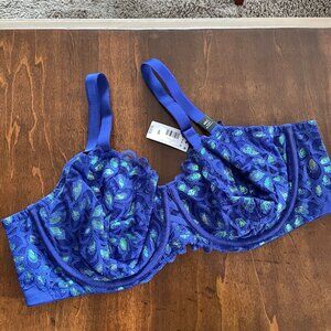 Torrid 46C (more like a D) Balconette Bra with Mermaid Lace